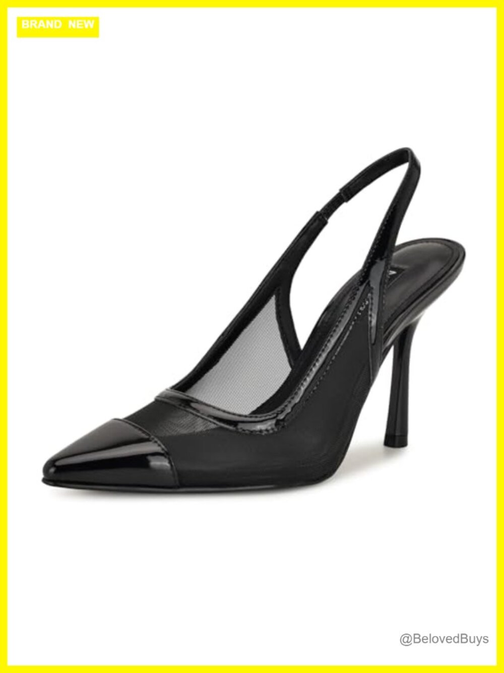 Nine West Jermain Pointy Toe Slingback Stiletto Heel Pump
